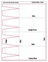 Pattern for Cardboard Bottle